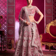 Premium Pink Lehenga Blouse Dupatta Set with Zarkan, Latkans & Hand Embroidery - Buy