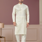 Shimmer in Style Kurta Pajama for Men with Sequin Embellishments Festive Ready - Buy