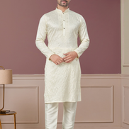 Shimmer in Style Kurta Pajama for Men with Sequin Embellishments Festive Ready - Buy