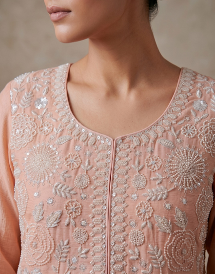 Pink Palazzo Suit with sequins for Bridesmaid