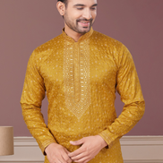 Shimmer in Style Kurta Pajama for Men with Sequin Embellishments Festive Ready - Buy