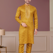 Shimmer in Style Kurta Pajama for Men with Sequin Embellishments Festive Ready - Buy