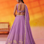 Royal Tissue Silk Lehenga Choli with Luxe Sequin Embroidery & Dupatta - Buy