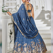 Stunning Chiffon Lehenga Choli with Hand Sequin, Coding, and Thread Work - Buy