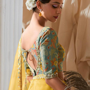 Graceful Embroidered & Embellished Saree with Printed Blouse Elegant Ethnic Ensemble - Buy