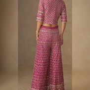 Rani Pink Co-ord Set with Jacket for Sangeet