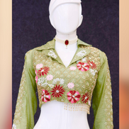 Luxury Satin Silk Co-Ord Set Soft Fancy Fabric with Handcrafted Embroidery Detailing - Buy