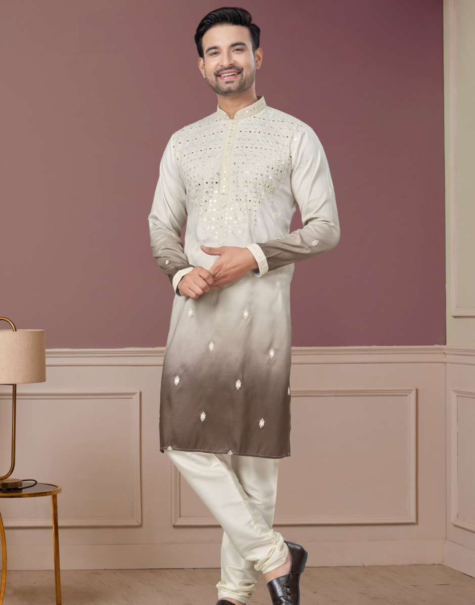 Classic & Trendy Dual Color Kurta Pajama Set for Men - Buy