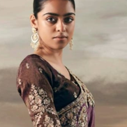 Designer Purple Brown Dual Shade Tissue Saree with Hand Embroidery Blouse_1