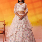 Elegant Net Fabric Sequins Embroidered Lehenga Choli Set with Dupatta - Buy_6