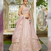 Elegant Sequin Work Lehenga Choli & Dupatta Wedding & Festive Wear