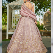 Elegant Sequin Work Lehenga Choli & Dupatta Wedding & Festive Wear_1