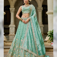 Elegant Sequin Work Lehenga Choli & Dupatta Wedding & Festive Wear_5