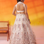Glamorous Net Sequins Embroidered Lehenga Choli for Weddings & Parties - Buy_2