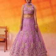 Glamorous Net Sequins Embroidered Lehenga Choli for Weddings & Parties - Buy_5