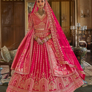 Luxury Art Silk Heavy Embroidered Lehenga Blouse with Net Dupatta Perfect for Weddings & Festive Occasions - Buy