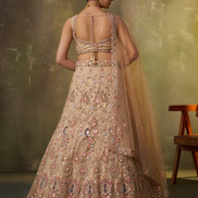 Luxury Net Fabric Lehenga Choli Featuring Intricate Sequins Embroidery with Dupatta - Buy
