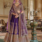 Majestic Art Silk Heavy Work Lehenga Set with Embroidery & Embellishments Ideal for Brides & Bridesmaids - Buy_1