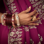 Majestic Magenta Handcrafted Saree Luxurious Aari and Handwork Detailing for Special Occasions - Buy_2