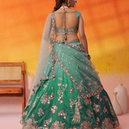 Modern Tissue Fabric Lehenga with Luxe Sequin Embroidery & Dupatta - Buy_1