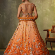 Modern Tissue Fabric Lehenga with Luxe Sequin Embroidery & Dupatta - Buy_3