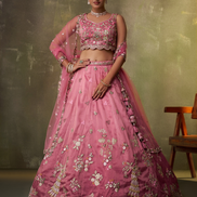 Modern Tissue Fabric Lehenga with Luxe Sequin Embroidery & Dupatta - Buy_4
