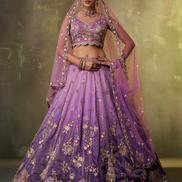 Modern Tissue Fabric Lehenga with Luxe Sequin Embroidery & Dupatta - Buy_7
