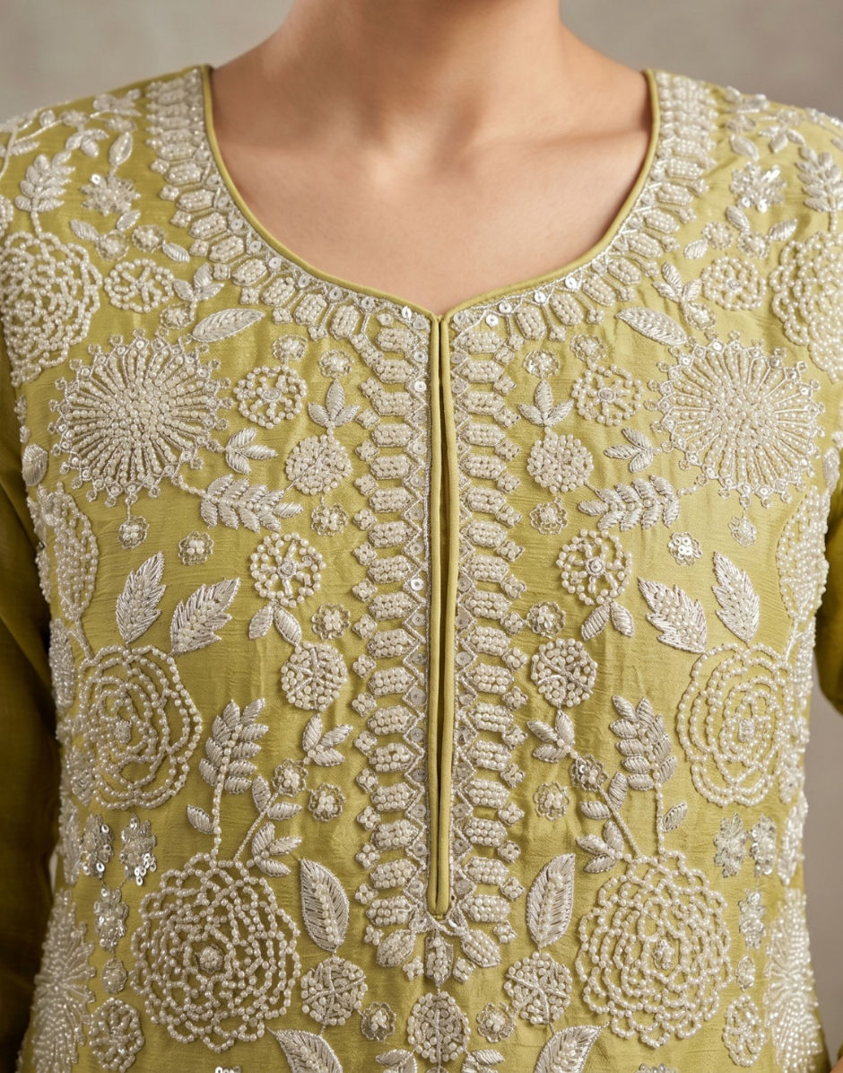 Pistachio Green Palazzo Suit for Bridesmaid
