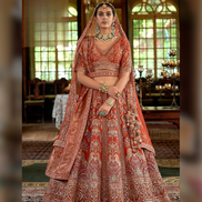 Premium Art Silk Embroidered Lehenga Choli with Embellishments and Net Dupatta Wedding & Party Look - Buy_1