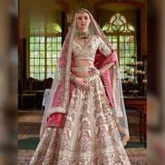 Premium Art Silk Embroidered Lehenga Choli with Embellishments and Net Dupatta Wedding & Party Look - Buy_3