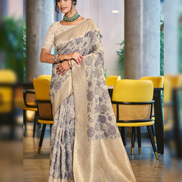 Premium Cotton Silk Self Woven Saree with Matching Blouse Soft, Lightweight & Stylish - Buy