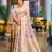Premium Cotton Silk Self Woven Saree with Matching Blouse Soft, Lightweight & Stylish - Buy_4