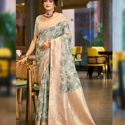Premium Cotton Silk Self Woven Saree with Matching Blouse Soft, Lightweight & Stylish - Buy_5