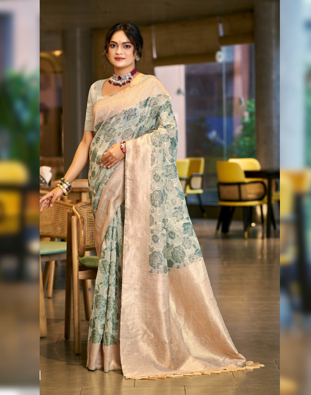 Premium Cotton Silk Self Woven Saree with Matching Blouse Soft, Lightweight & Stylish - Buy_5