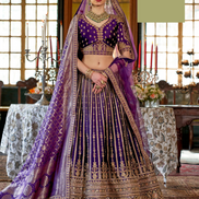Rich Art Silk Embroidered Lehenga with Net Dupatta Pearl, Thread & Zari Work Finish - Buy_1