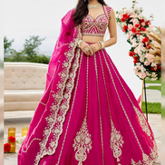 Stunning Paisley Work Lehenga with Embroidered Blouse & Dupatta Timeless Bridal Look
