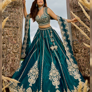 Stunning Paisley Work Lehenga with Embroidered Blouse & Dupatta Timeless Bridal Look
_2