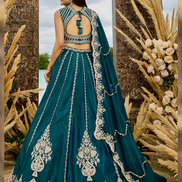 Stunning Paisley Work Lehenga with Embroidered Blouse & Dupatta Timeless Bridal Look
_3