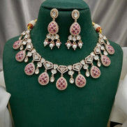 Traditional Real Kundan Set Brass Necklace with Earrings & Carat Plated Perfection - Buy_2