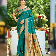Traditional Silk Self Woven Saree with Blouse Rich Weave & Graceful Look - Buy