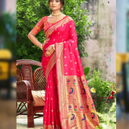 Traditional Silk Self Woven Saree with Blouse Rich Weave & Graceful Look - Buy_2