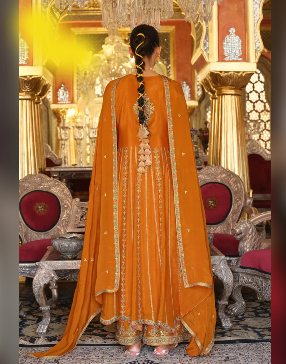 Women’s Kurta Palazzo Dupatta Set with Full Embroidery Stylish Traditional Outfit - Buy_5