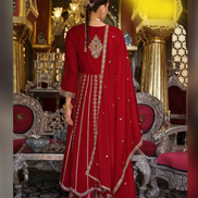 Women’s Kurta Palazzo Dupatta Set with Full Embroidery Stylish Traditional Outfit - Buy_7